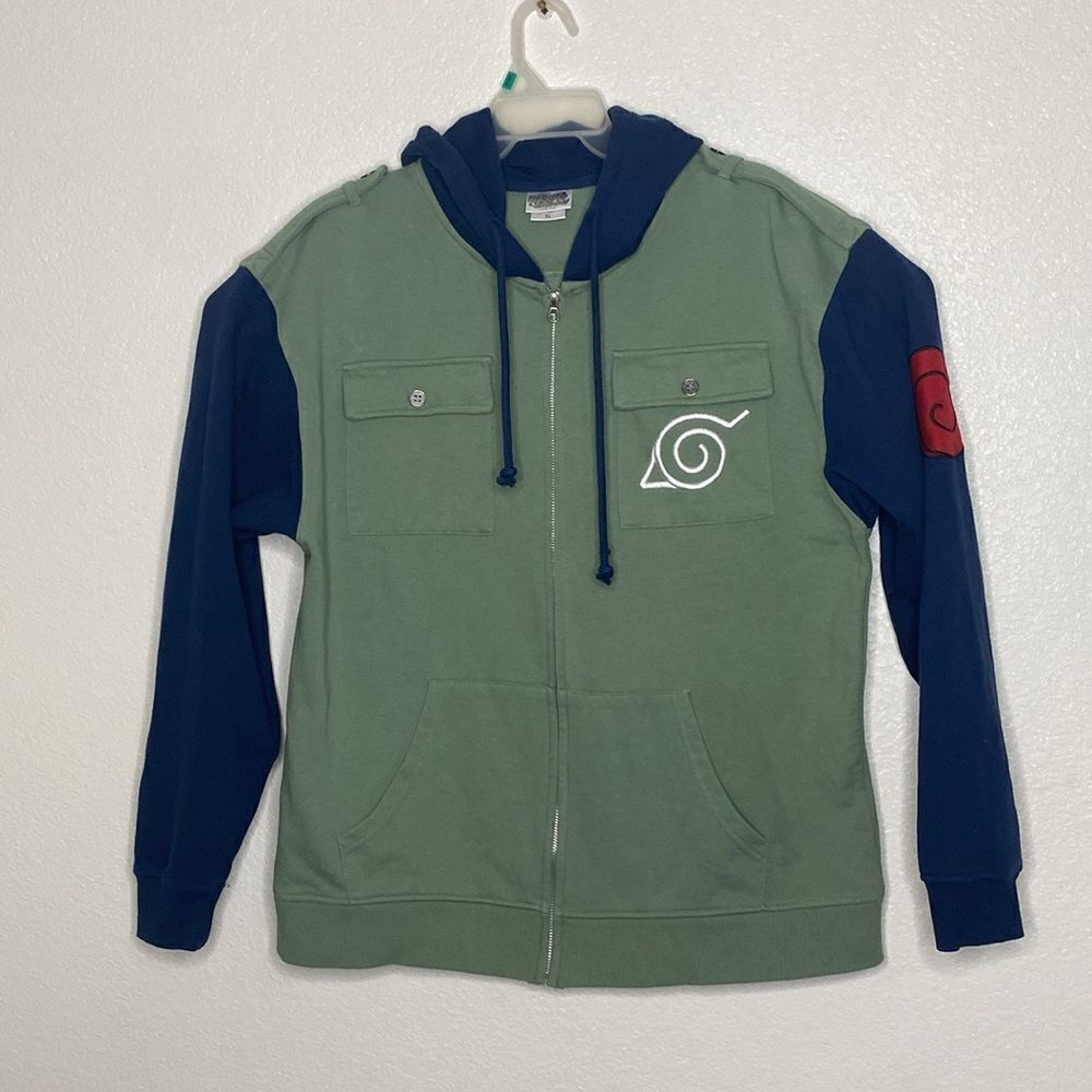 NARUTO SHIPPUDEN Men’s Full Zip Hoodie Size XL